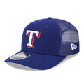 Texas Rangers MLB Evergreen Dark Blue 9SEVENTY Stretch Snap Adjustable Cap-kentox