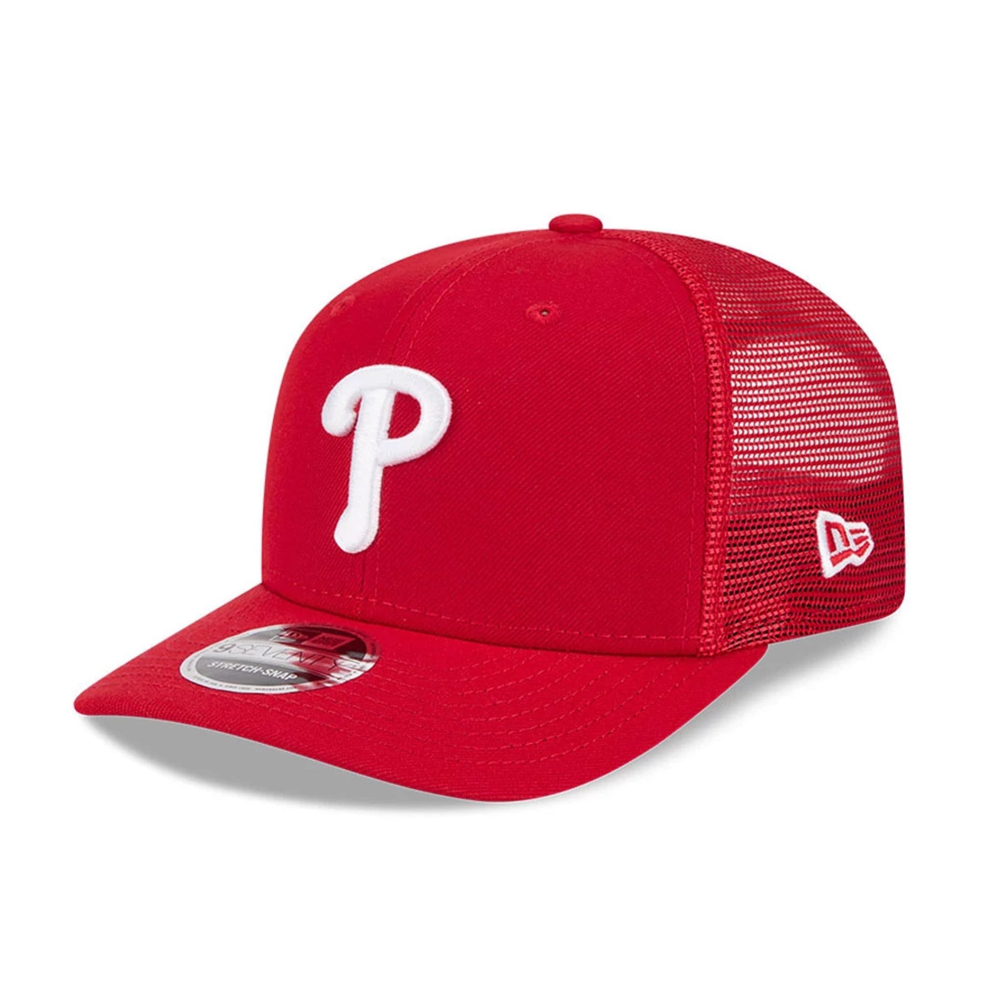 Philadelphia Phillies MLB Evergreen Red 9SEVENTY Stretch Snap Cap-kentox