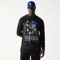 LA Dodgers MLB Character Black Long Sleeve T-Shirt-kentox