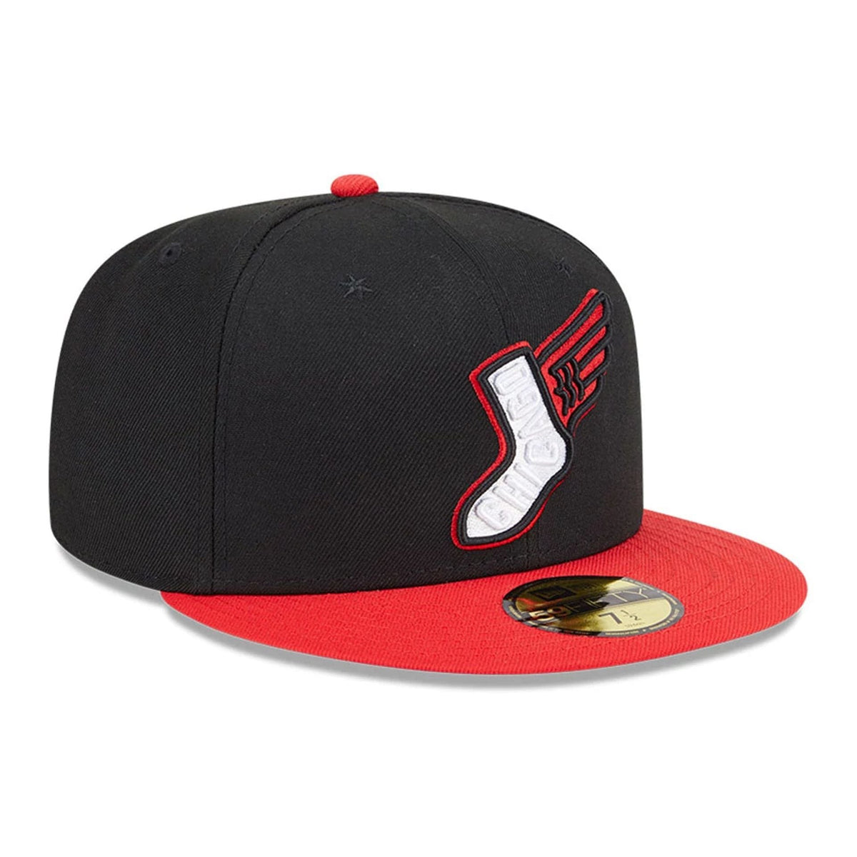 Chicago White Sox MLB City Connect Black 59FIFTY Fitted Cap-kentox