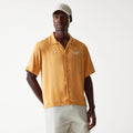 LA Dodgers MLB Graphic Beige Revere Short Sleeve Shirt-kentox