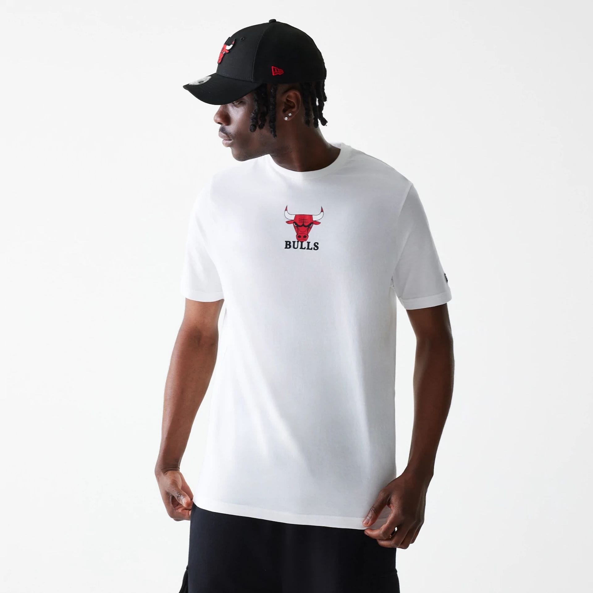 Chicago Bulls NBA Logo White T-Shirt-kentox