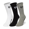 New Era Flag Multi Monochrome 3 Pack Crew Socks-kentox