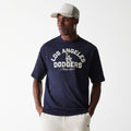 LA Dodgers MLB Heritage Navy Oversized T-Shirt-kentox