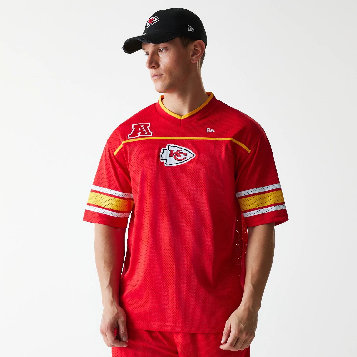 Kansas City Chiefs NFL Mesh Red Jersey-kentox