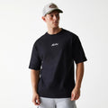 New Era Trucker Patch Black Oversized T-Shirt-kentox