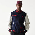 Red Bull Racing Dark Blue Varsity Jacket-kentox