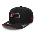 Recycled Aprilia Patch Black 9SEVENTY Stretch Snap Adjustable Cap-kentox