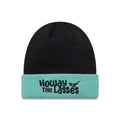 Newcastle United FC Youth Wordmark Black Cuff Knit Beanie Hat-kentox