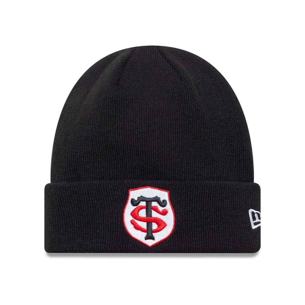 Stade Toulousain Core Black Cuff Knit Beanie Hat-kentox