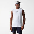 New York Yankees MLB Midi White Sleeveless T-Shirt-kentox