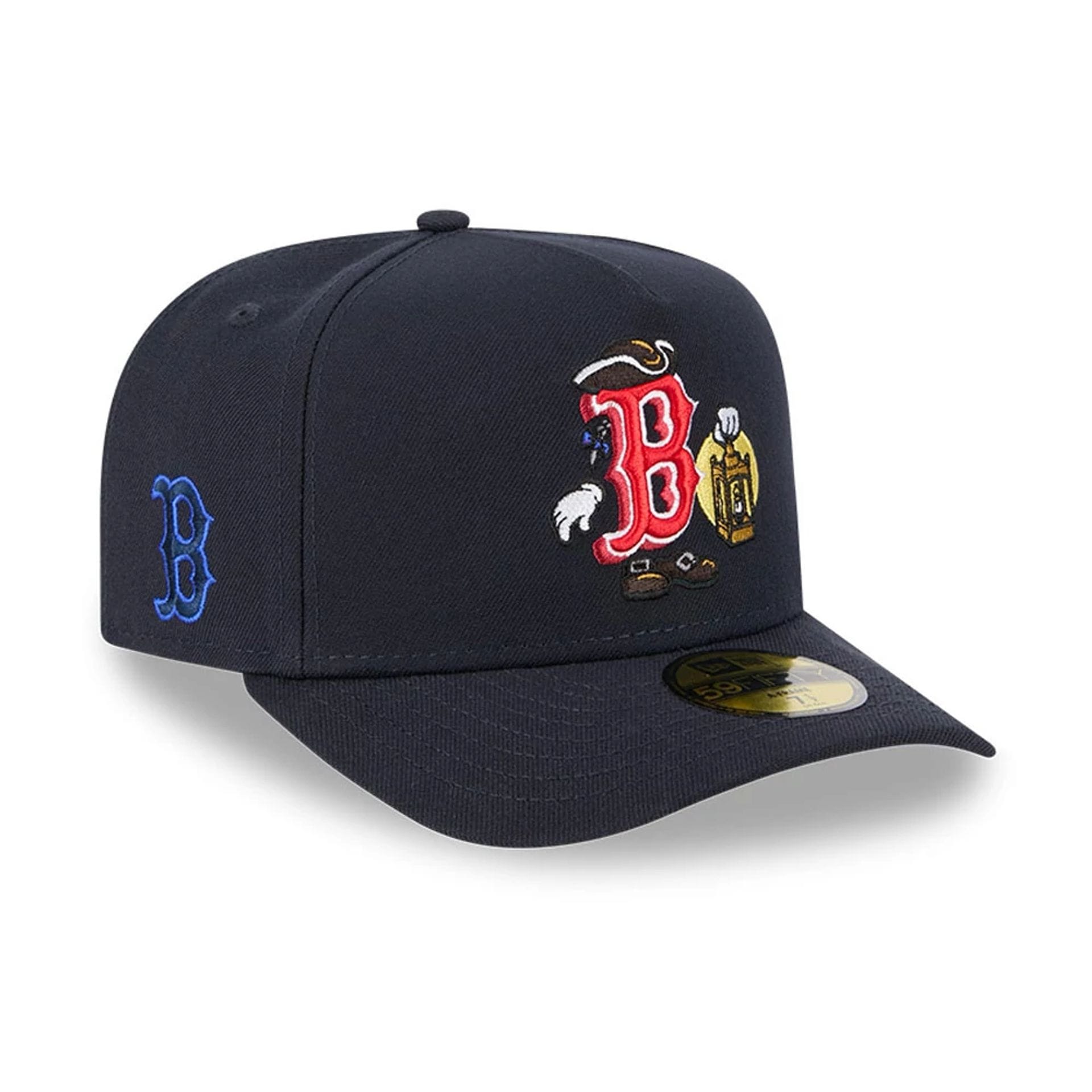 Boston Red Sox MLB Cartoon Navy 59FIFTY A-Frame Fitted Cap-kentox