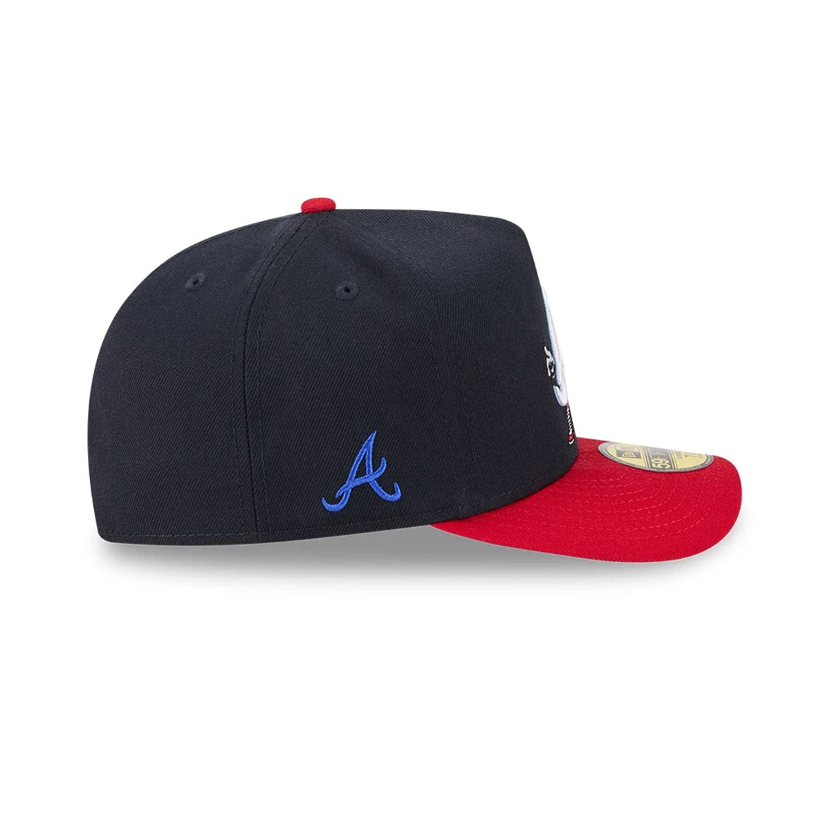Atlanta Braves MLB Cartoon Navy 59FIFTY A-Frame Fitted Cap-kentox