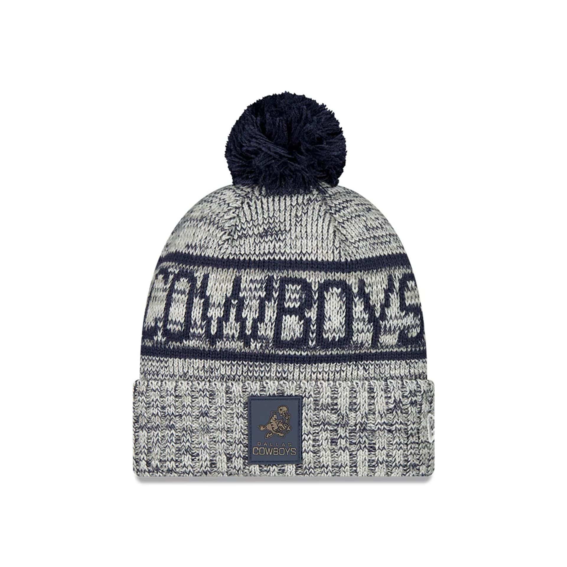 Dallas Cowboys NFL Sideline Dark Blue Sport Knit Beanie Hat-kentox