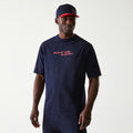 Red Bull Racing Back Graphic Dark Blue Oversized T-Shirt-kentox