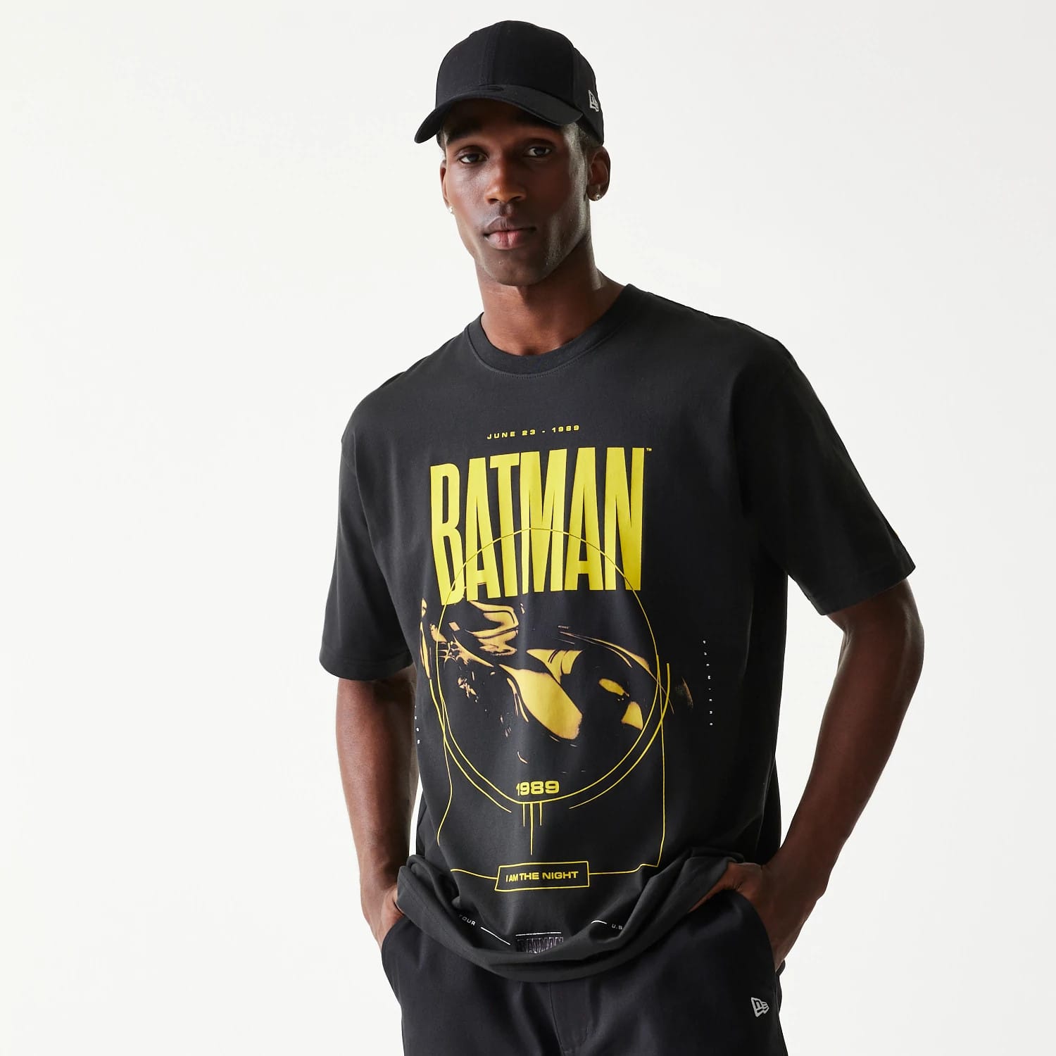 New Era Batman Batmobile Black T-Shirt-kentox