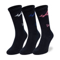 Alpine Racing Alpine Logo Navy 3 Pack Crew Socks-kentox
