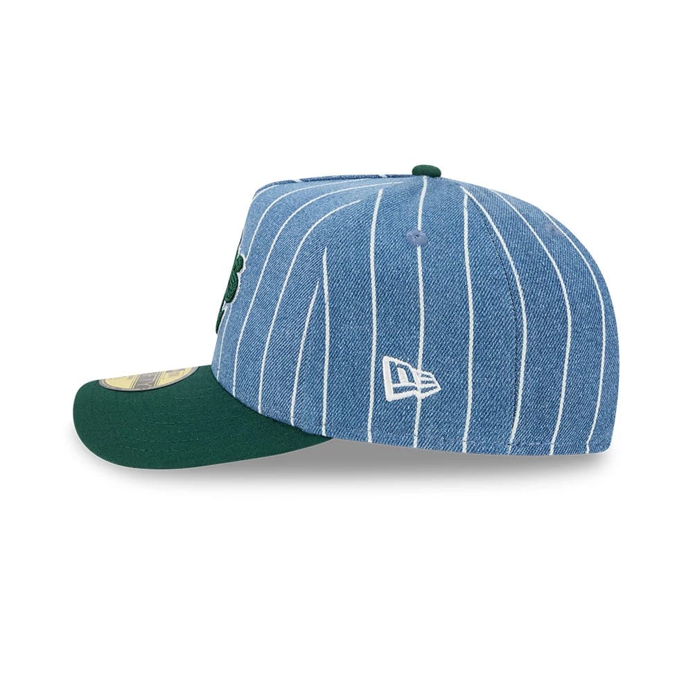 Athletics MLB Parallel Blue 59FIFTY A-Frame Fitted Cap-kentox