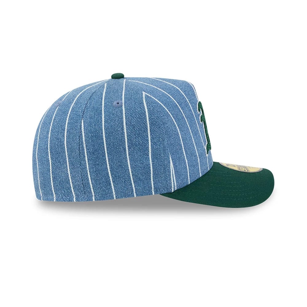 Athletics MLB Parallel Blue 59FIFTY A-Frame Fitted Cap-kentox
