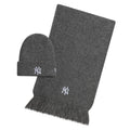 New York Yankees MLB Dark Grey Beanie & Scarf Set-kentox