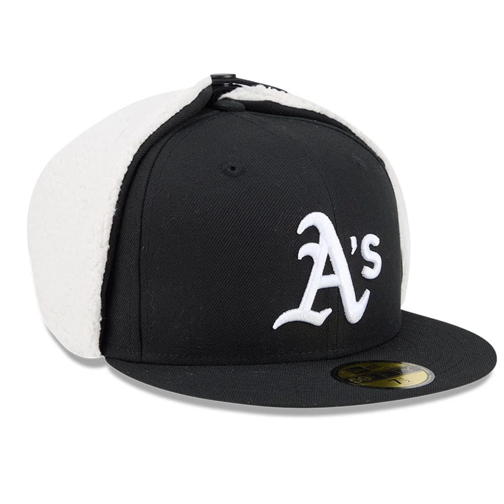 Athletics MLB Classic Black Dogear 59FIFTY Fitted Cap-kentox