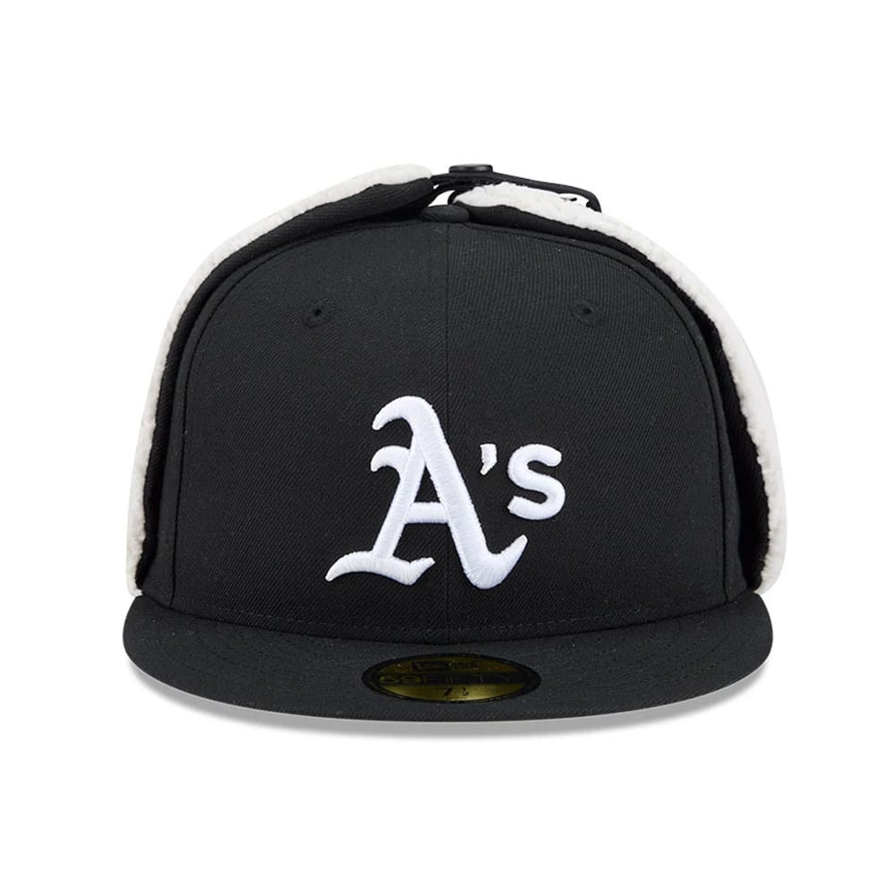 Athletics MLB Classic Black Dogear 59FIFTY Fitted Cap-kentox
