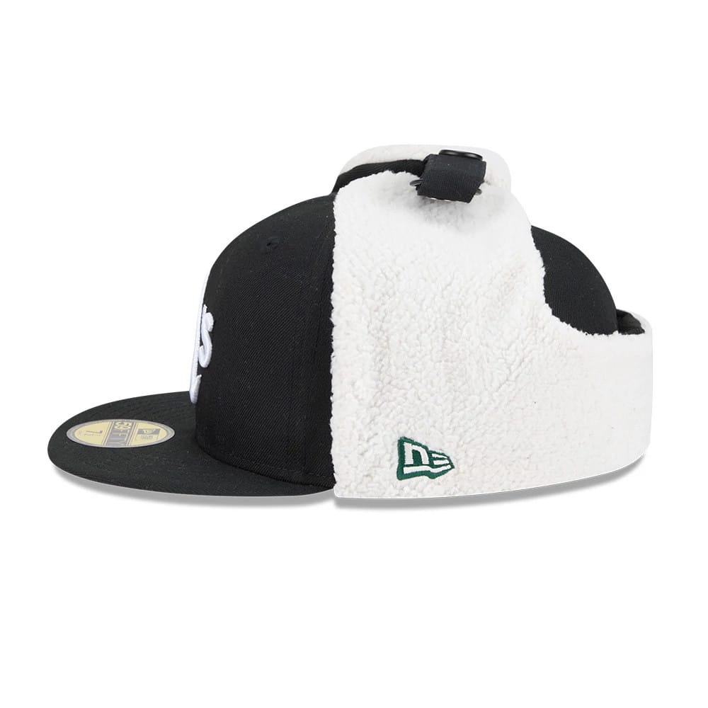 Athletics MLB Classic Black Dogear 59FIFTY Fitted Cap-kentox