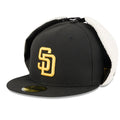 San Diego Padres MLB Classic Black Dogear 59FIFTY Fitted Cap-kentox