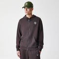 New York Yankees MLB Midi League Essential Dark Brown Full Zip Hoodie-kentox