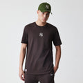 New York Yankees MLB Midi League Essential Dark Brown Oversized T-Shirt-kentox