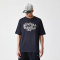 New Era Floral Black Oversized T-Shirt-kentox