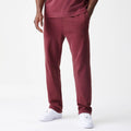 New Era Washed Dark Red Straight Leg Joggers-kentox