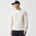 New Era Waffle Light Beige Long Sleeve T-Shirt-kentox