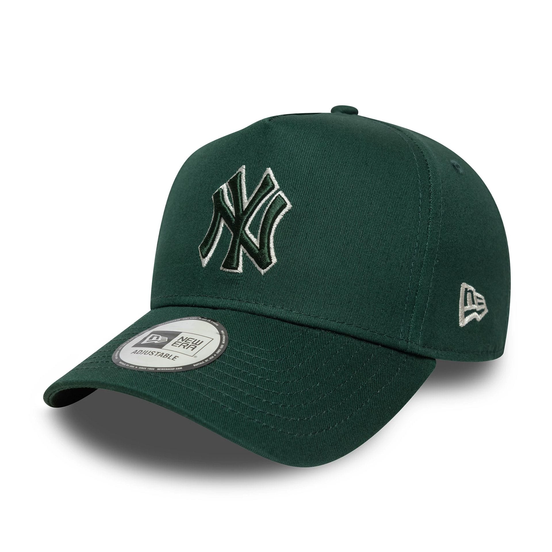 New York Yankees MLB Team Outline Dark Green 9FORTY E-Frame Adjustable Cap-kentox