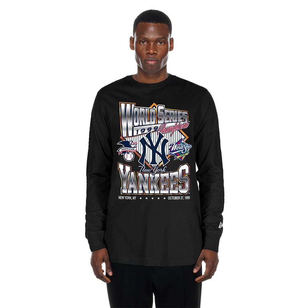 New York Yankees MLB Sport Classic Black Long Sleeve T-Shirt-kentox