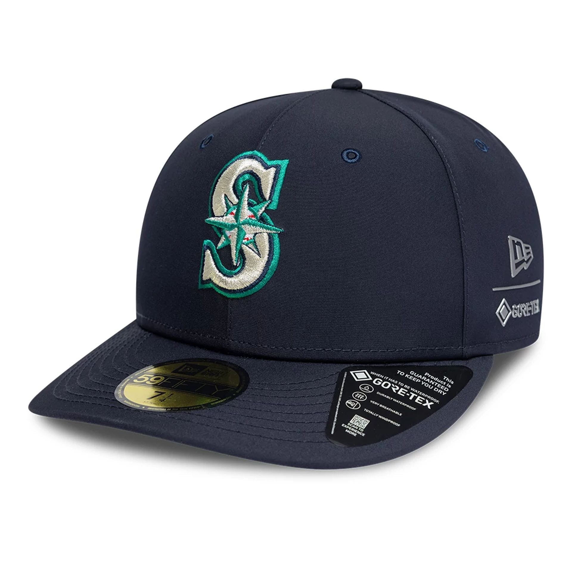 Seattle Mariners MLB Gore-Tex Navy 59FIFTY Fitted Cap-kentox