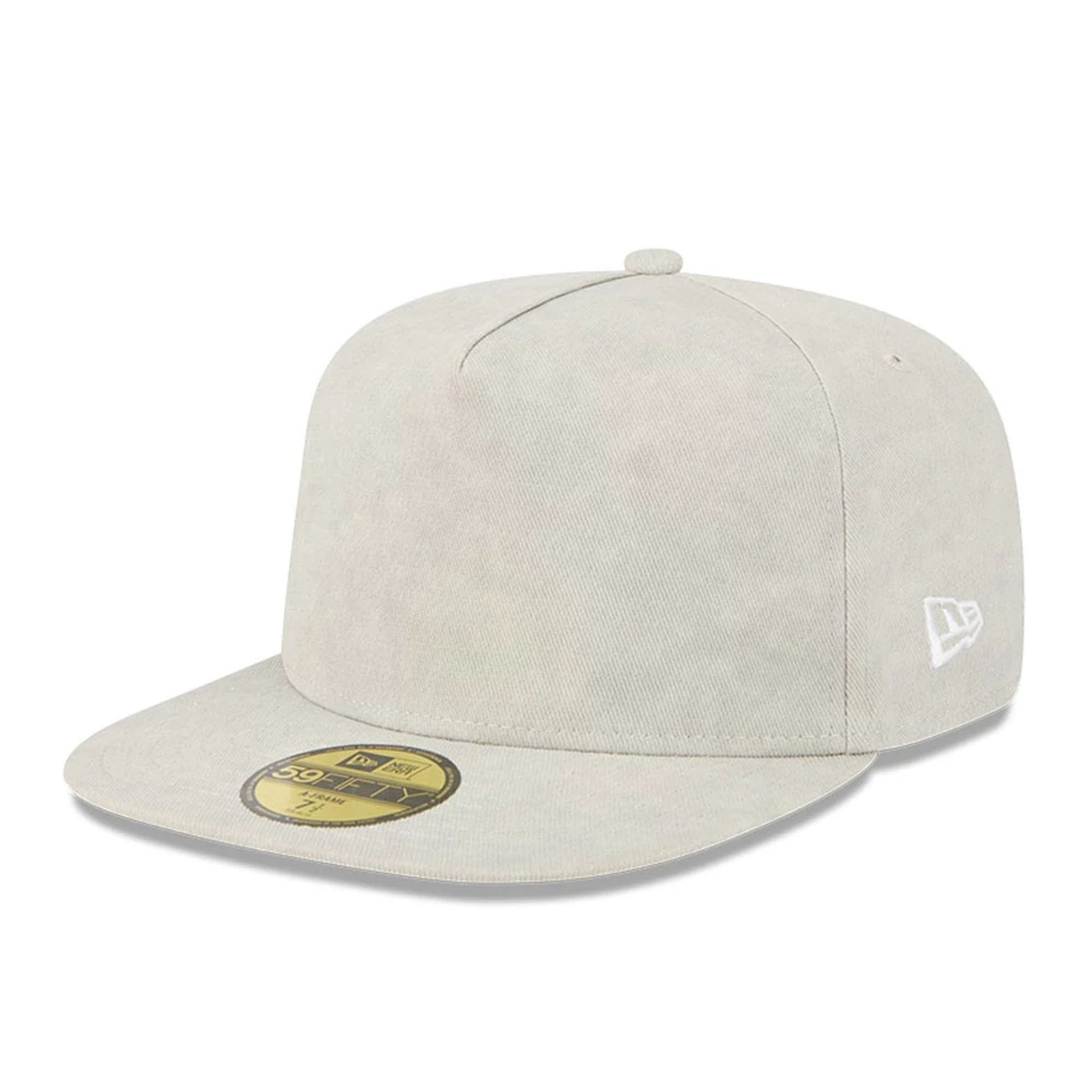 New Era Light Cream 59FIFTY A-Frame Fitted Cap-kentox