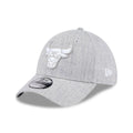 Chicago Bulls NBA Heather Grey 39THIRTY Stretch Fit Cap-kentox