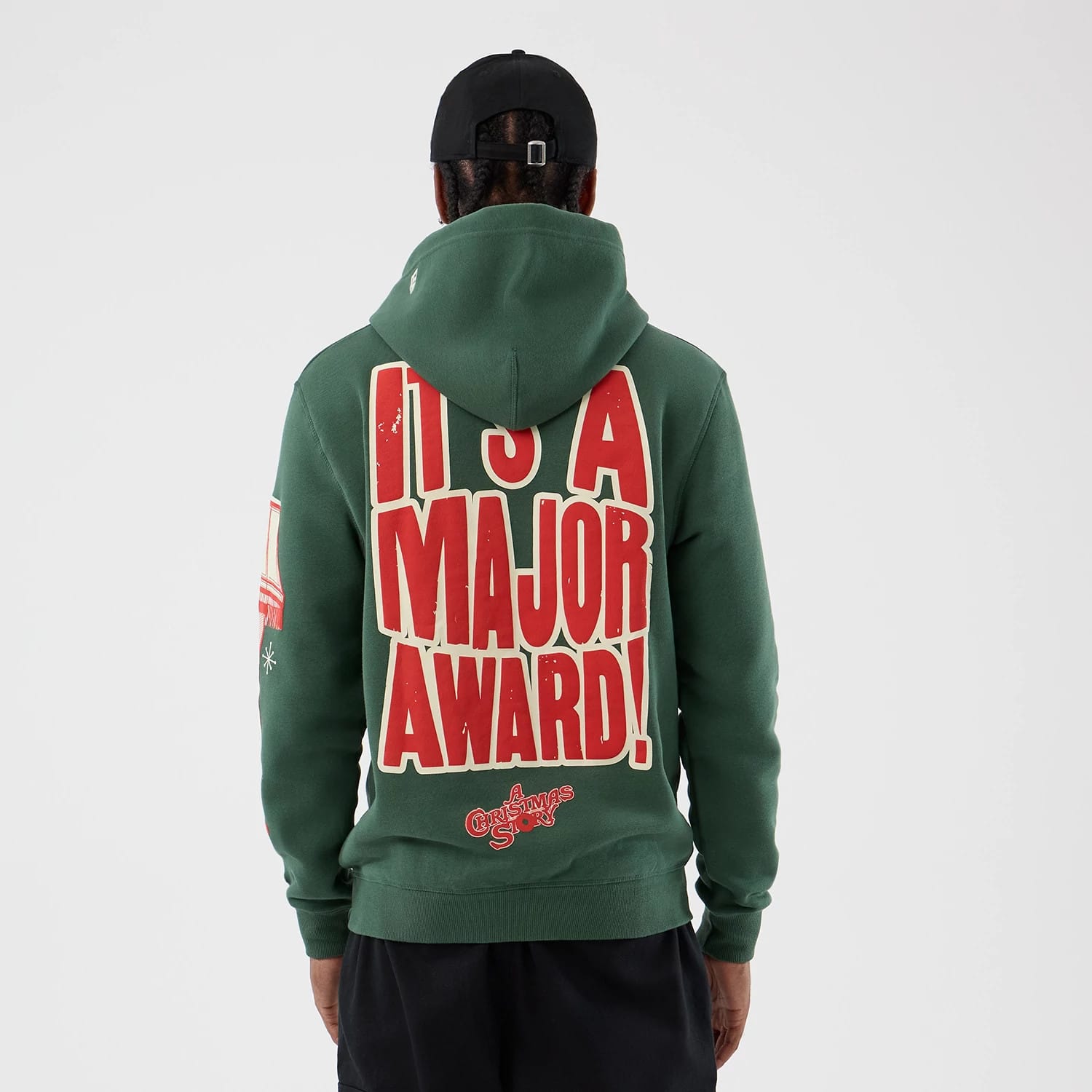 A Christmas Story Major Award Dark Green Pullover Hoodie-kentox