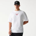 Chicago Bulls NBA League Essential White Oversized T-Shirt-kentox