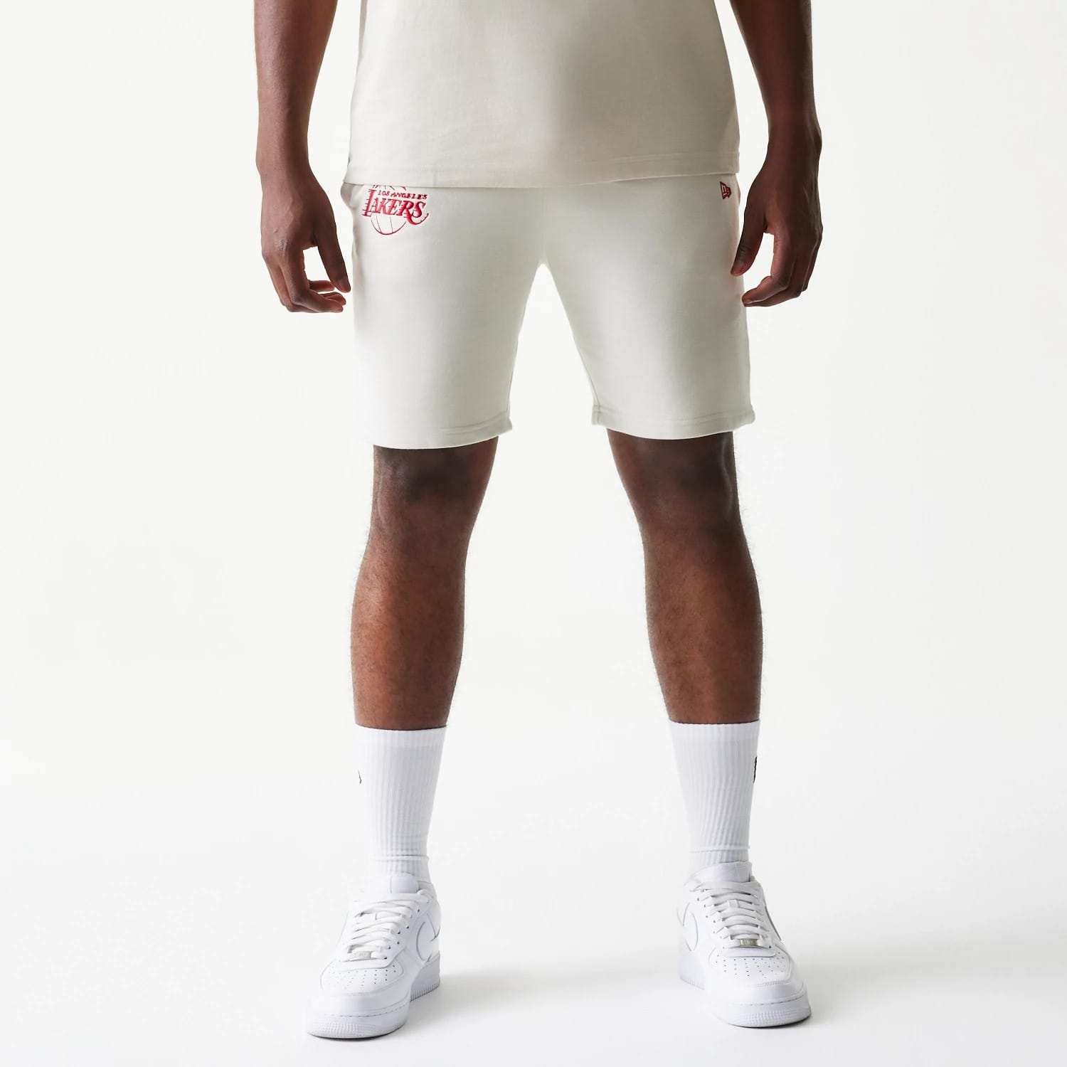 LA Lakers NBA League Essential Cream Shorts-kentox