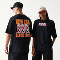 New Era Baseball Cows Character Graphic Black Oversized T-Shirt-kentox