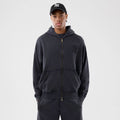 New York Yankees MLB Washed Black Full Zip Hoodie-kentox
