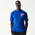 Red Bull Racing Linear Graphic Blue Oversized T-Shirt-kentox
