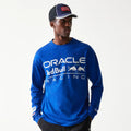 Red Bull Racing Linear Graphic Blue Long Sleeve T-Shirt-kentox