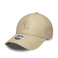New York Yankees Womens MLB PU Light Beige 9FORTY Cap-kentox