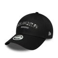 LA Dodgers Womens MLB Sequin Wordmark Black 9FORTY Cap-kentox