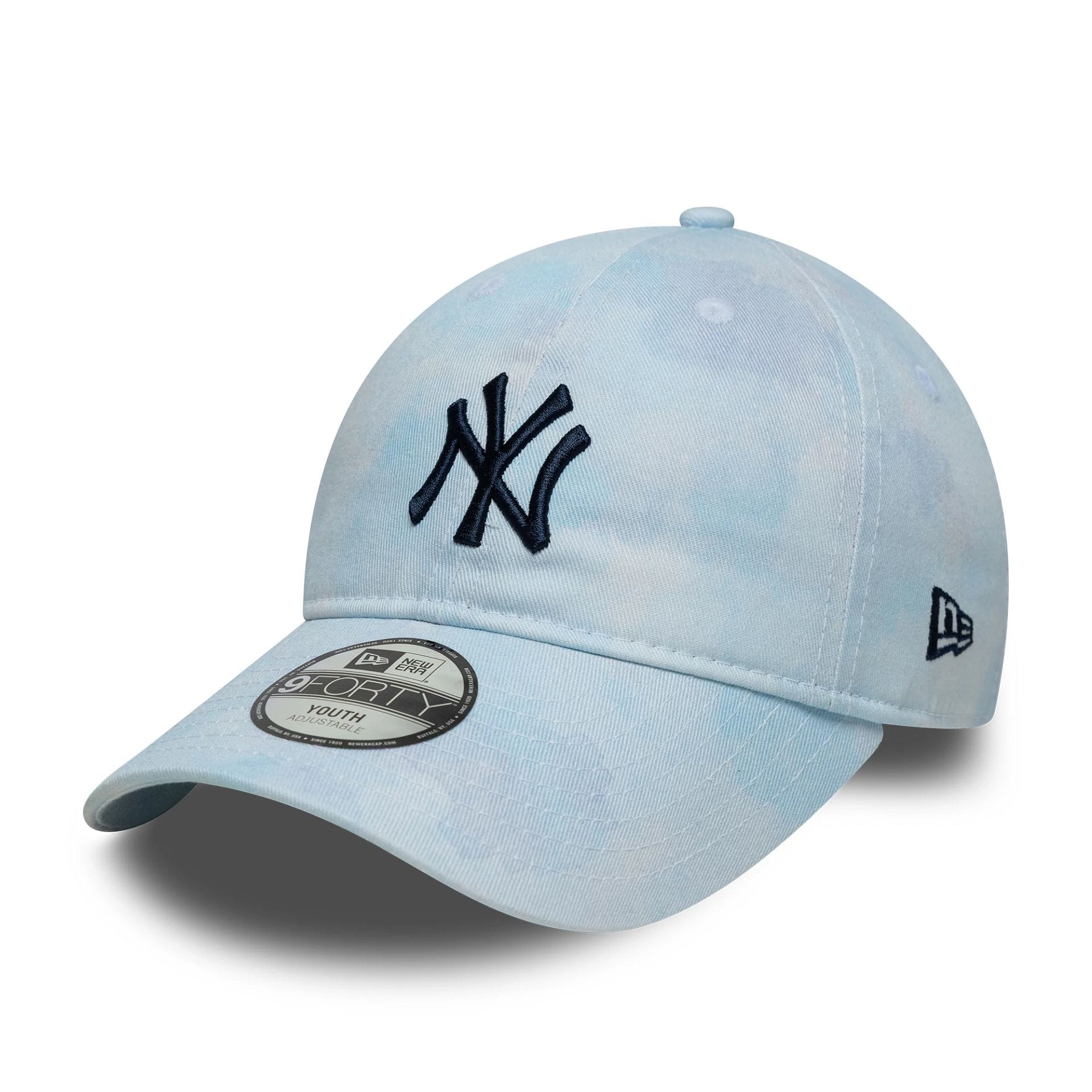 New York Yankees Youth MLB Tie Dye Pastel Blue 9TWENTY Cap-kentox