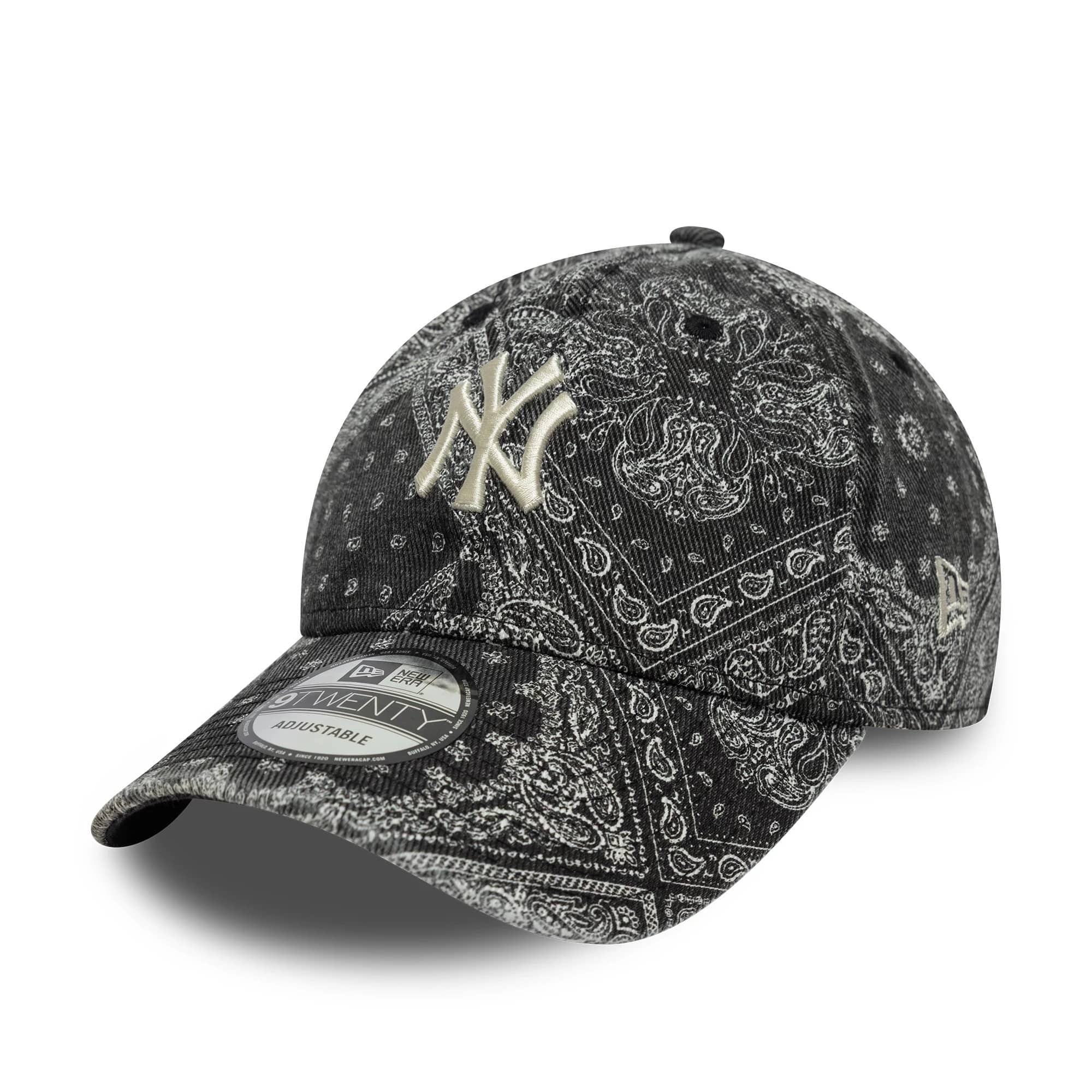 New York Yankees MLB Washed Paisley Black 9TWENTY Cap-kentox