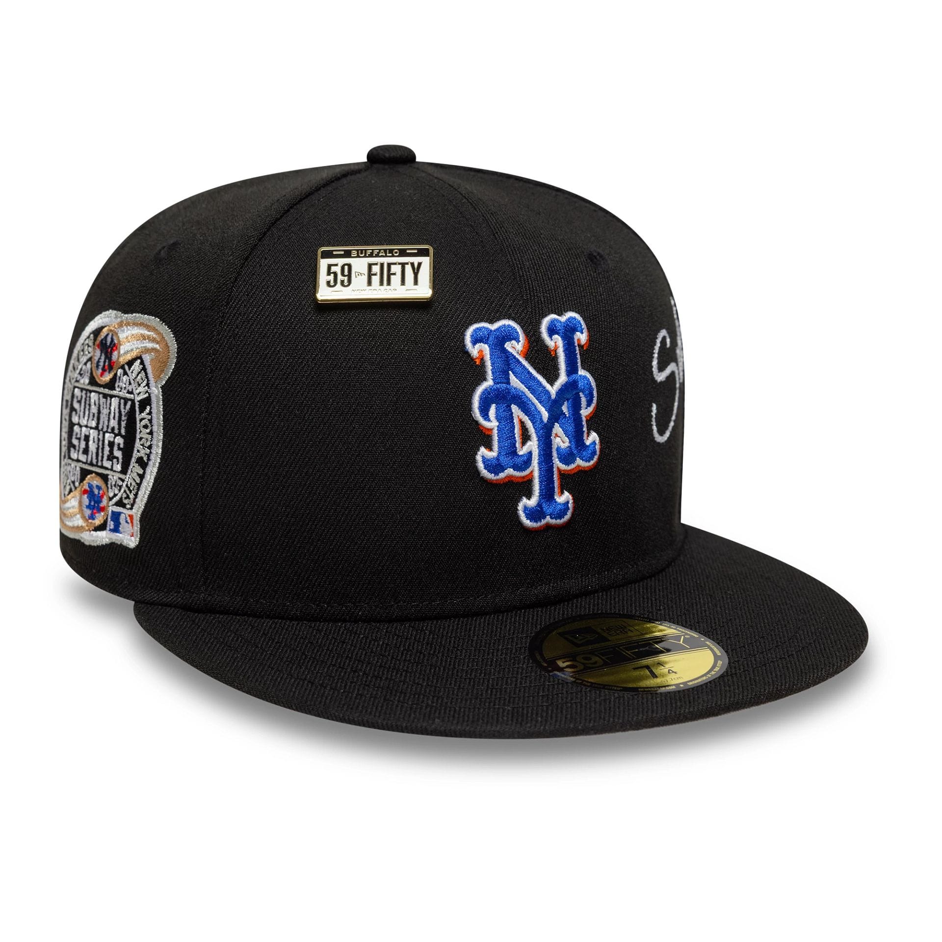 New York Mets MLB Subway Series Black 59FIFTY Fitted Cap-kentox